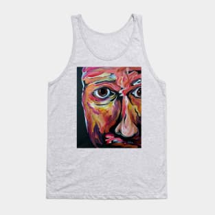 Abstract Face Tank Top